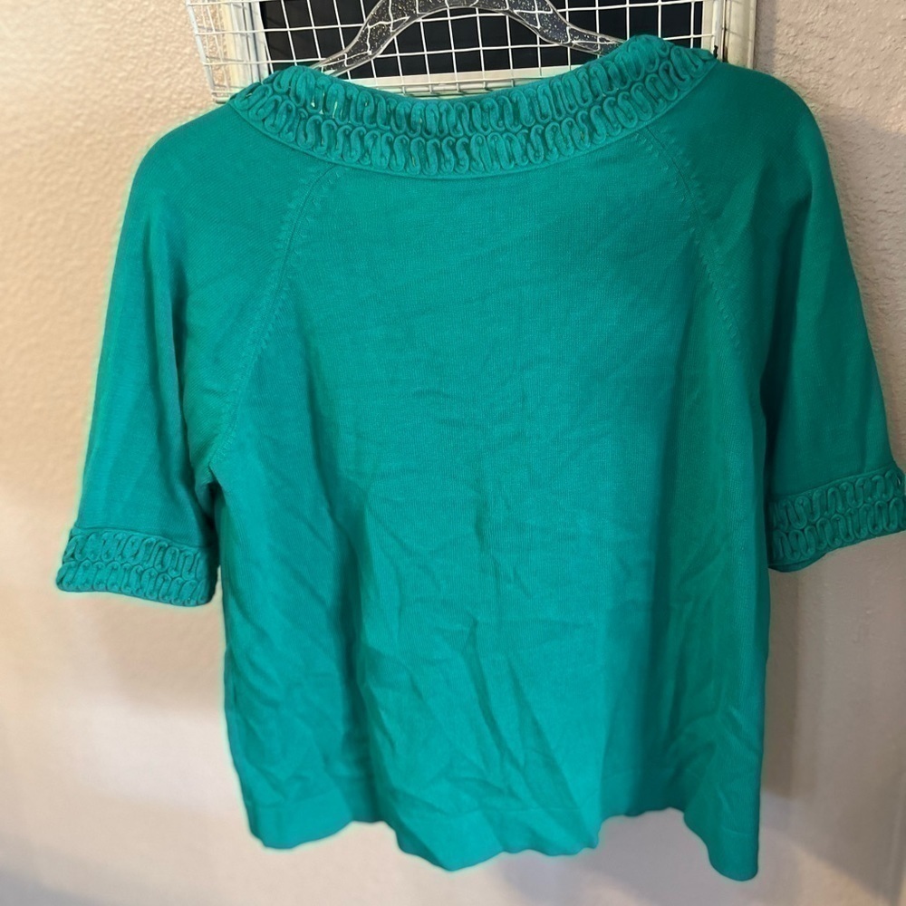 Dana buchman green blouse - Picture 6 of 6